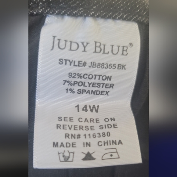 LIKE NEW WORN TWICE WASHED BLACK BUTTON FLY TROUSER WIDE LEG - Picture 8 of 9